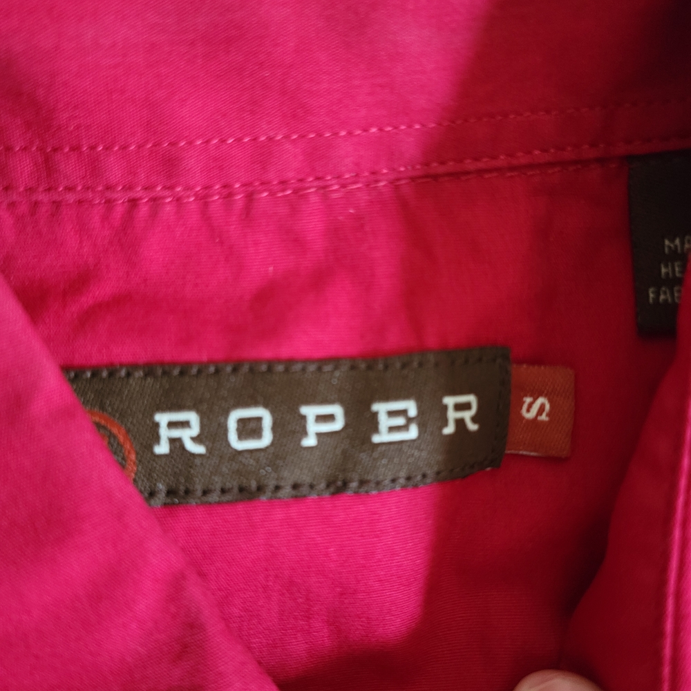 Roper Women's Button Down Shirt - Red